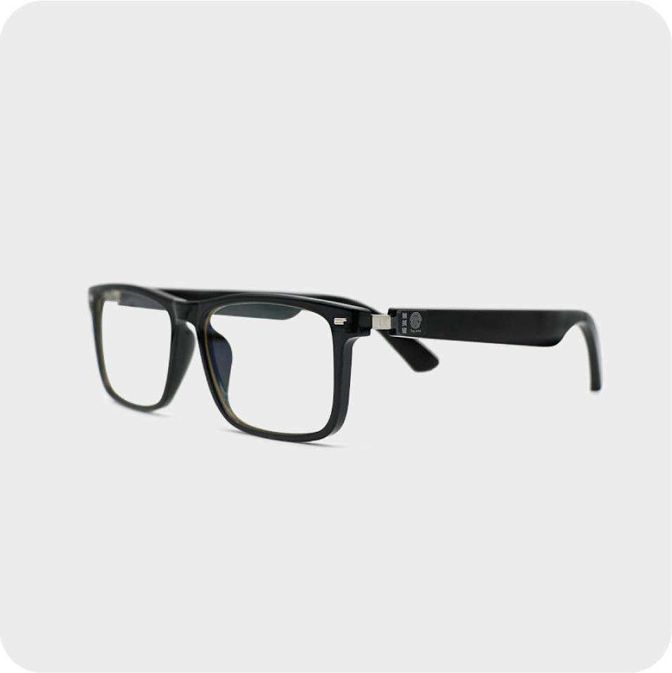 IFV Black Full Frame Smart Glasses with Prescription Lenses (Moscow) - IFV Glasses
